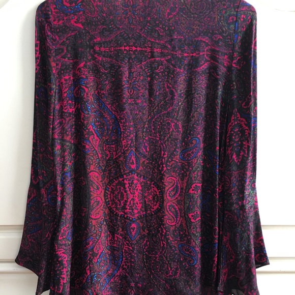 Plenty Tracy Reese Anthropologie Pink Paisley Top - Picture 2 of 8